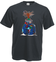 tee-shirt dj arbre planète création de nikko kko